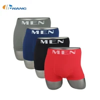 

Hot Sale Adult Comfort Solid Underwear Shorts Seamless Boxers Briefs For MEN