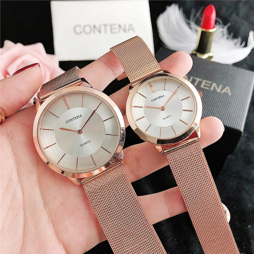 

Chinese supplier felogio masculino watch women wrist alloy watches couple stainless steel men watches for supermarket