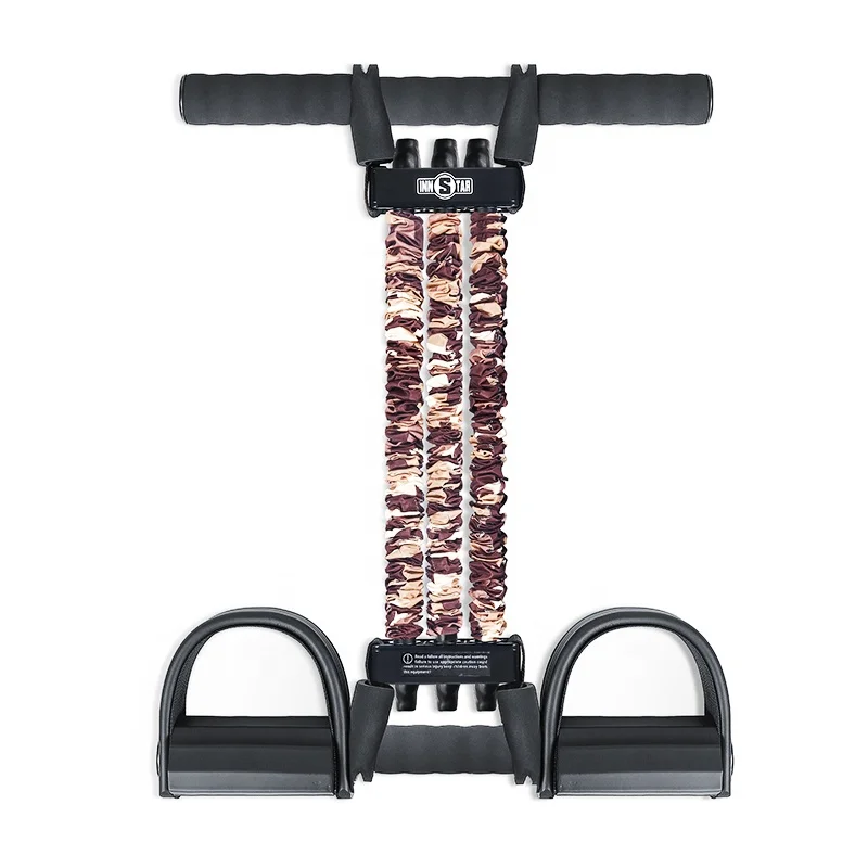 

Factory Directly Sale Customized Logo Availabled Pedal Resistance Band Stretching Slimming Training, Camouflage color