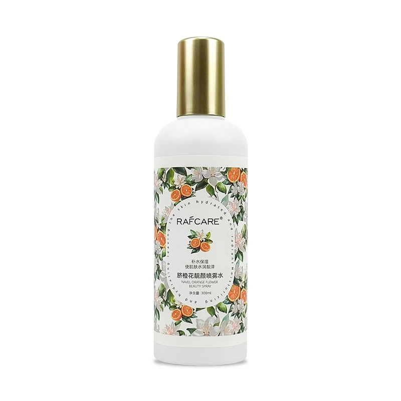 Custom Formula Organic Hyaluronic Acid Moisturizing Face Spray Paraben-free Nourishing Skin Revitalizer Lightening Mist Orange