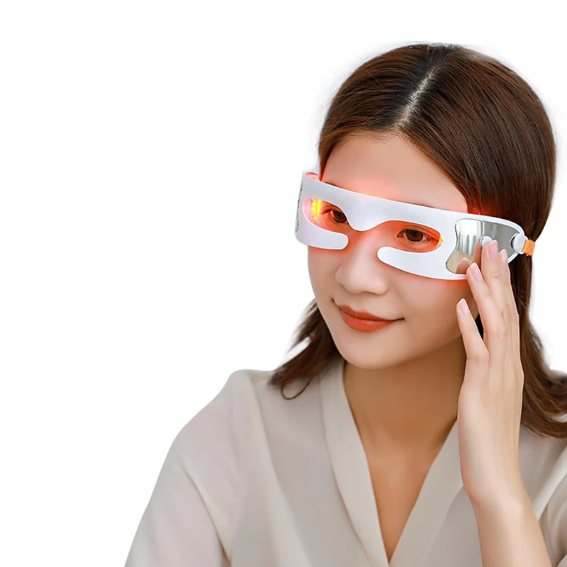 

New-generation Anti Wrinkle Silicon Eyemassager Red Light Laser Therapy Wrinkle Remover Led Eye Massage Relax Glasses