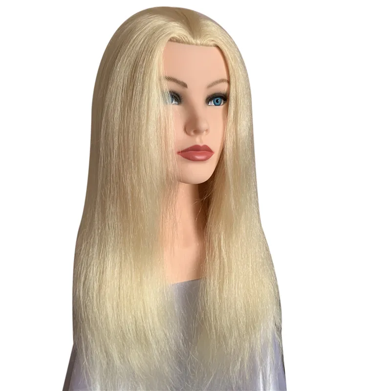 

russian human hair mannequin head Dummy doll head for training hair