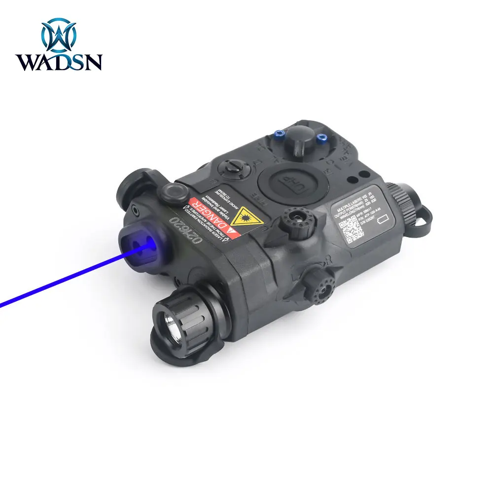 

WADSN Blue Dot Sight PEQ 15 Flashlight Combo blue dot sight LED for air gun pistol, Bk/de