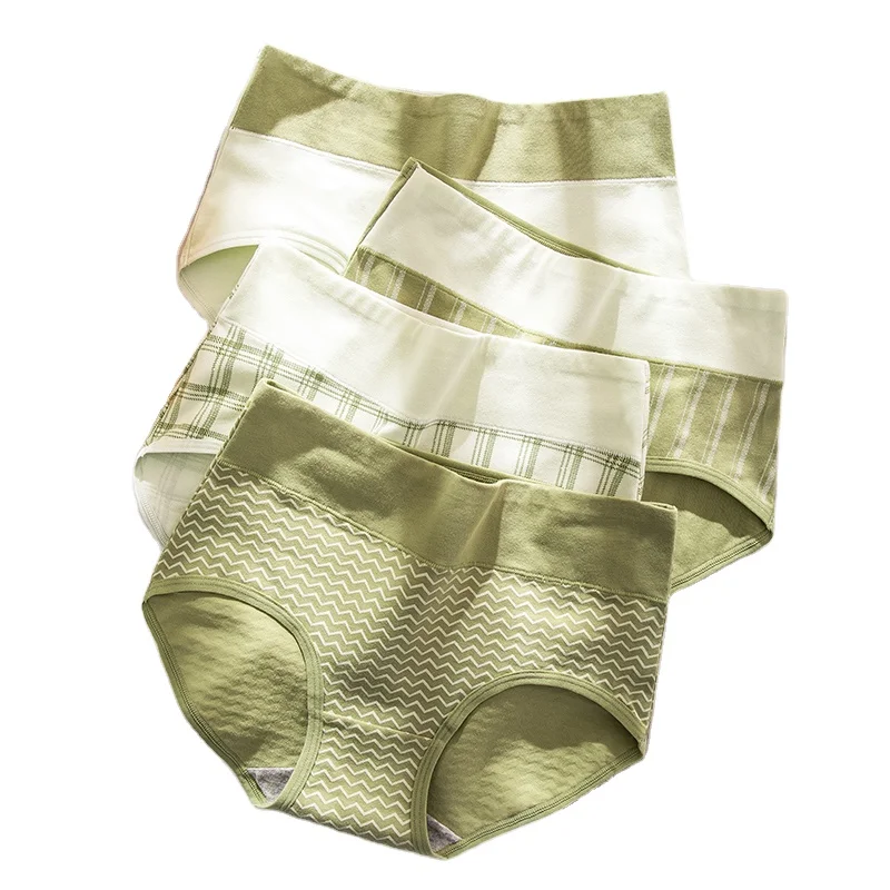 

Wholesale Body Shaper Cute Print Girls Briefs Breathable Comfort Female Lingerie High Waist Cotton Panties Women Underwear