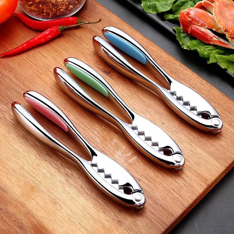 

High-strength Seafood Cracker Set Dense Swatooth Design Non-slip Colorful Handle