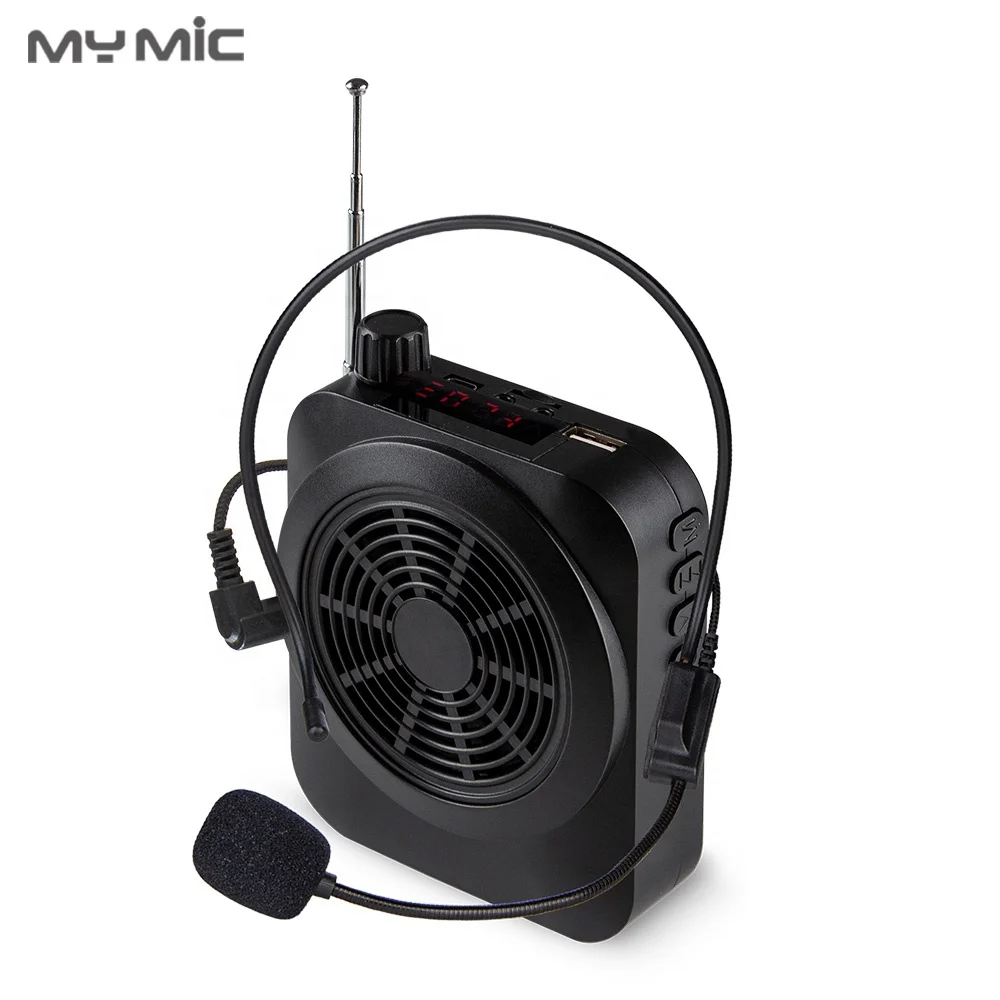 

MY MIC New arrival XM3 Portable little bee Speaker Voice Loudspeaker Amplifier with lapel microphone for Tour Guide Teacher, Black
