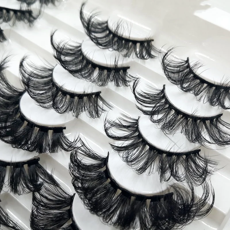 

False 25mm 3d mink eyelashes 3d fluffy Handmade lashes3d mink wholesale vendor bulk 25mm full strip lashes