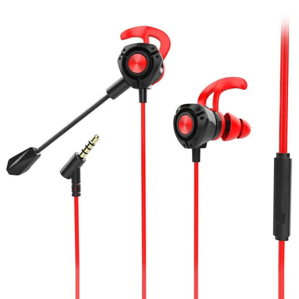 

Wired 3.5mm Plug In-ear Gaming Earphone 0ms delay Dynamic Headphone with Microphone For Most Phones Tablets MP3 MP4