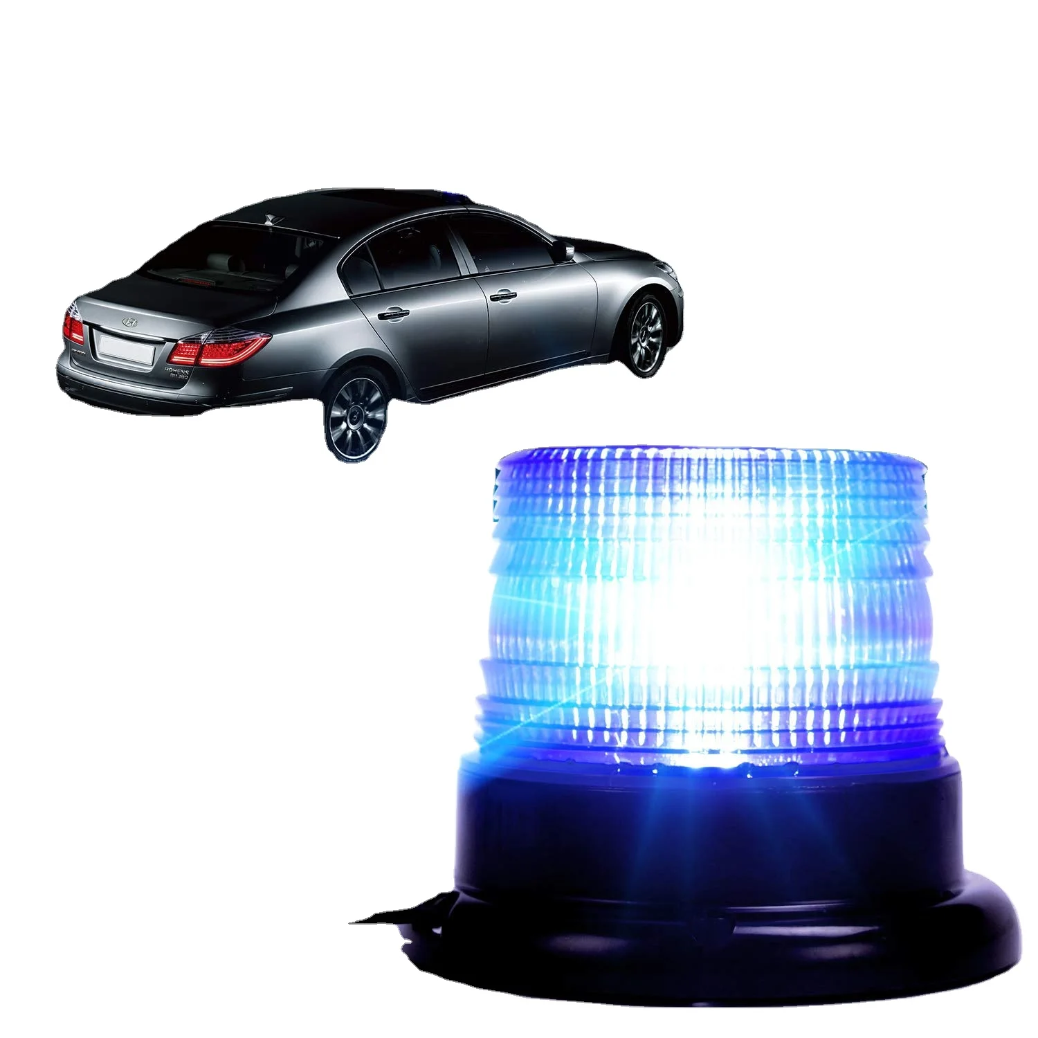 DC12V 80V universal burst flashing beacon LED Flashing Lights Magnetic LED Security Warning Lamp for vehicle