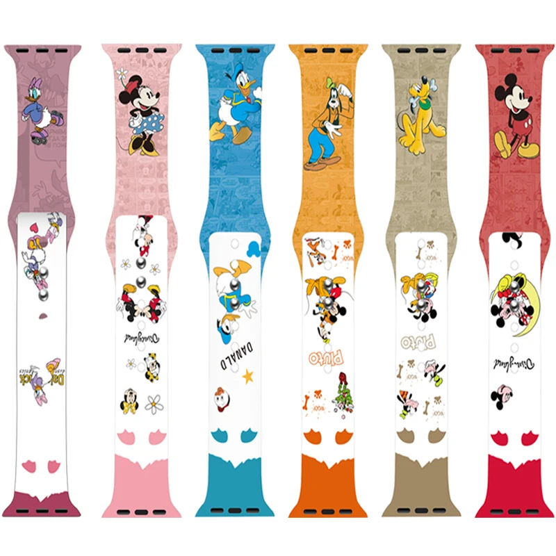 

OEM Custom Sports band Strap For Smart Iwatch Printed Silicone Rubber Custom Apple Watch Band, Multi colors