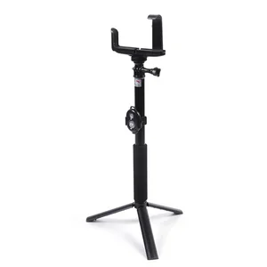 Aluminium Alloy Bluetooth Selfie Stick Tripod Mobile Phones & GoPro