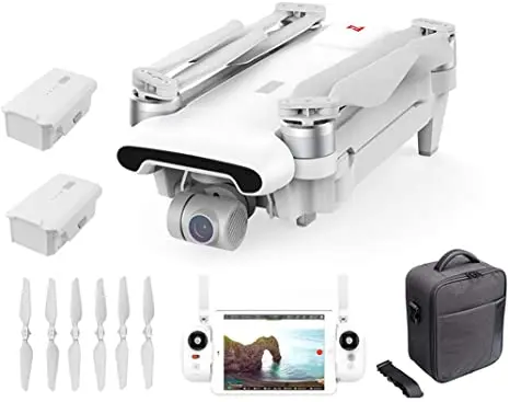 

FIMI X8 SE 2020 Foldable Quadcopter Kit 8km Range 4K Camera UHD 100Mbp HDR Video 35mins Flight Time FlyCam Professional Drone, White