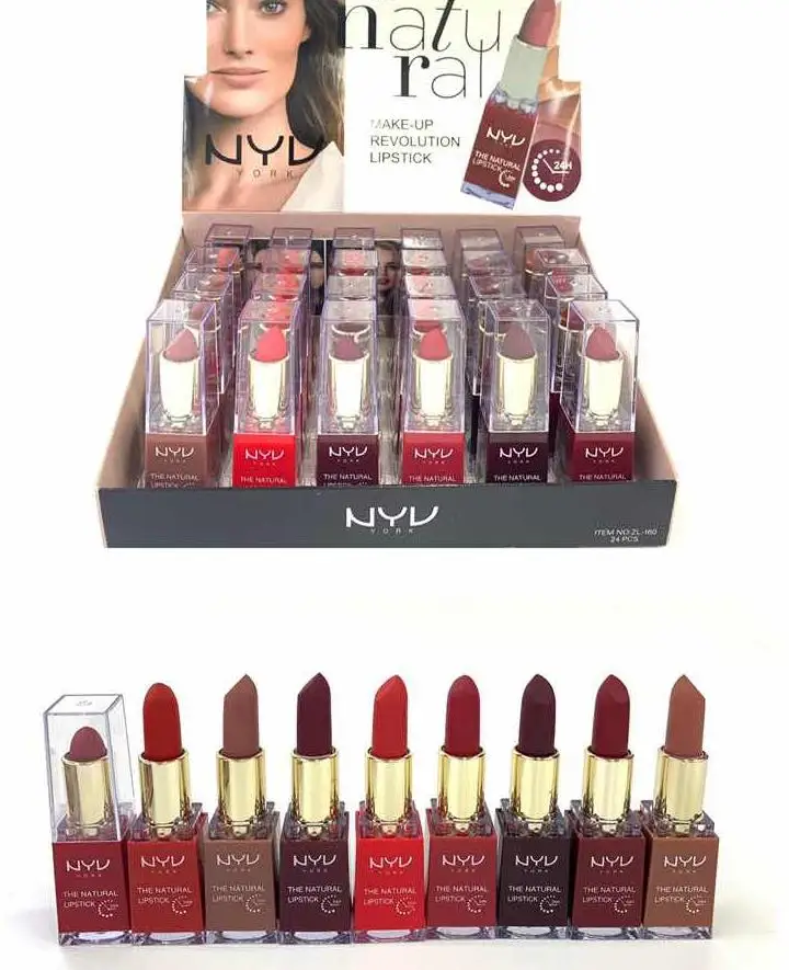

Hot sale China OEM Manufacturer waterproof 5color natural matte Color lipstick, As picture