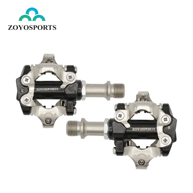 

ZOYOSPORTS Titanium Alloy Axle Mountain Bicycle Pedals Self Locking Pedal Mountain Bike Auto Lock For SpeedPlay Pedal, Black,red