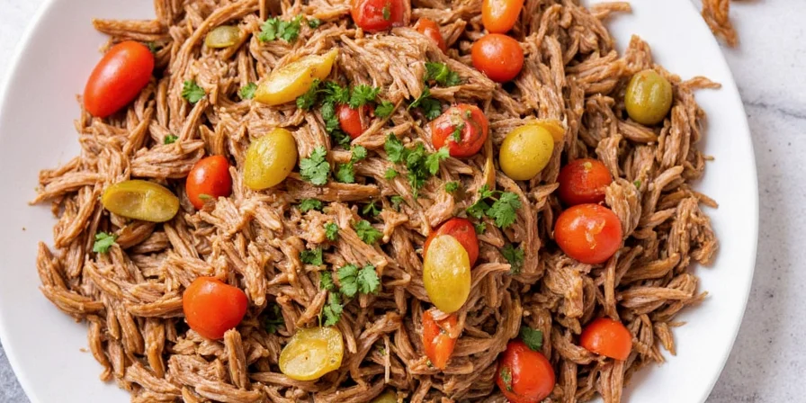 Healthy slow cooked pulled pork served in a bun with coleslaw