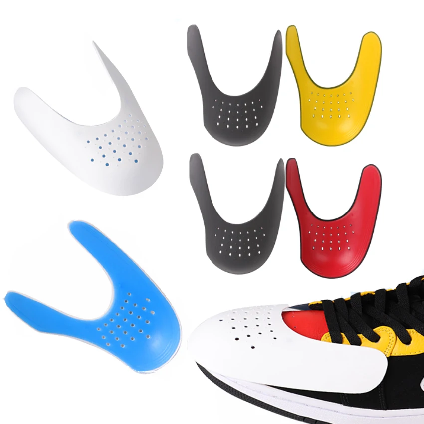 

1 pair Anti-Crease Sneaker Sports Shoe Shields Force Fields Sneaker Decreaser Shoe Toe Protector HA01431, White/red/yellow/custom colors