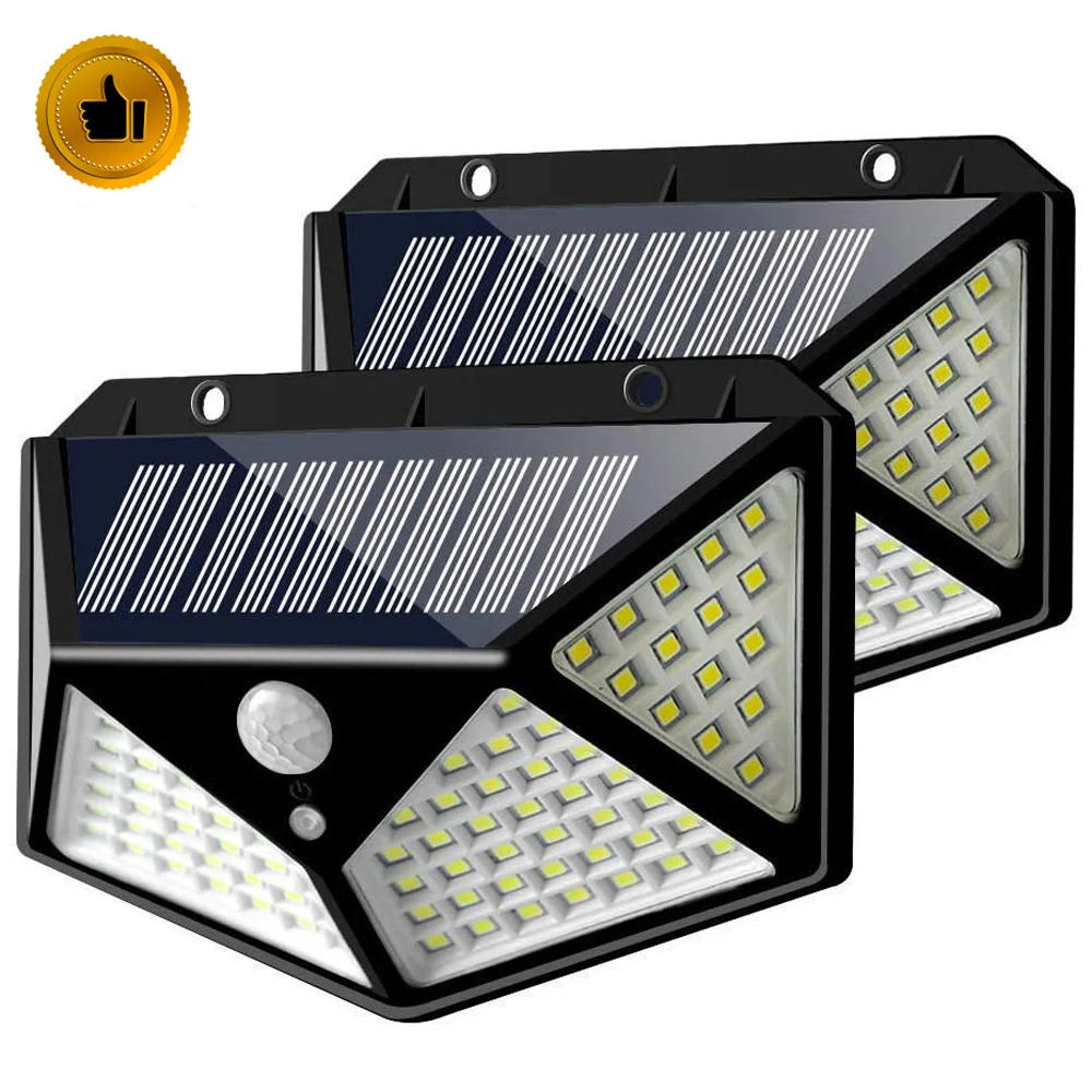 1000lm IP65 Waterproof home led solar light PIR motion sensor Outdoor solar security wall light