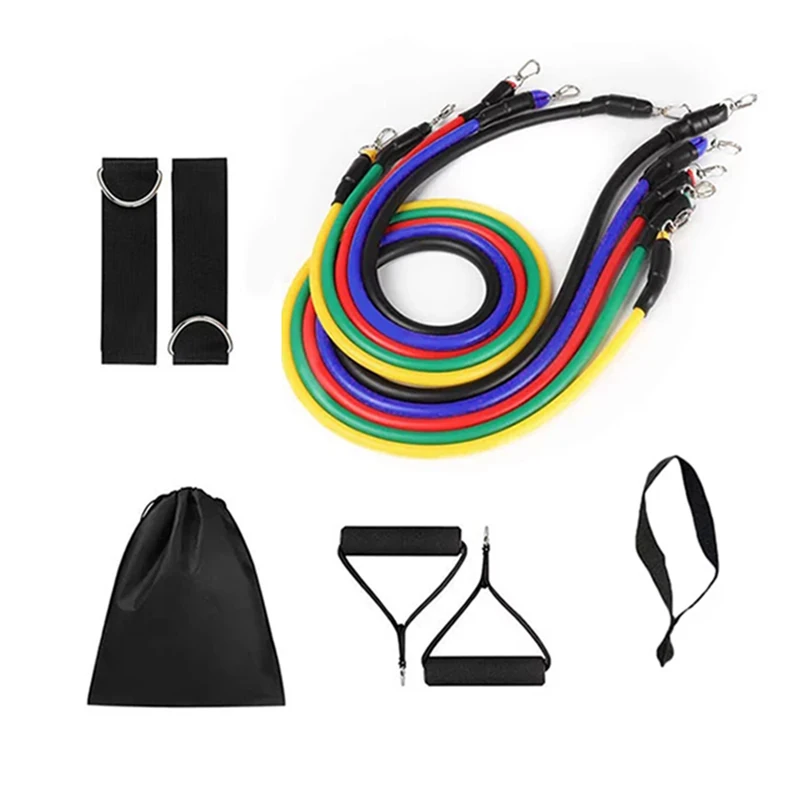 

Stretch Pull Rope Fitness Equipment Rubber Resistance Tube Band Exercise Training Expander Door Anchor Handle Ankle