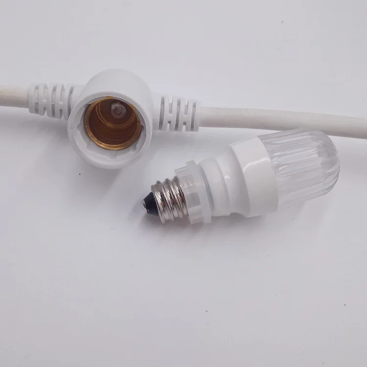 230V Outdoor rubber cable lampadine E14 flash strobe bulb light waterproof christmas flashing led bulb string