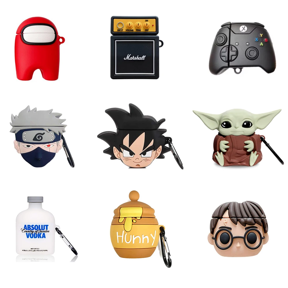 

3D Cartoon Yoda Baby Character Designs For AirPods Pro Cover For Airpods 1 2 Case
