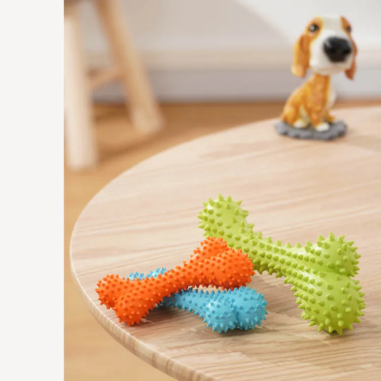 

dog's playmates Non-toxic durable natural rubber dog chew bone toys