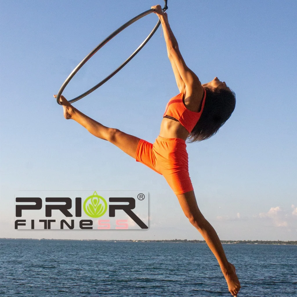 

Professional High Quality 600KGS 90cm Stainless Steel Aerial Flying Lady Lyra Yoga Hoop Single Tab for Bodybuilding
