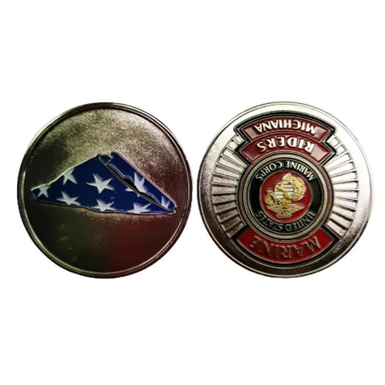 

Professional Manufacturers Wholesale New Products Custom Antiques Silver Challenge Coin, Custom color