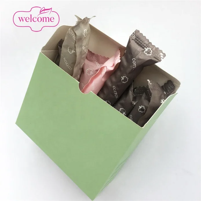 

tampons small packaging boxes mailing box organic tampons private label cotton "plastic free" biodegradable tampons