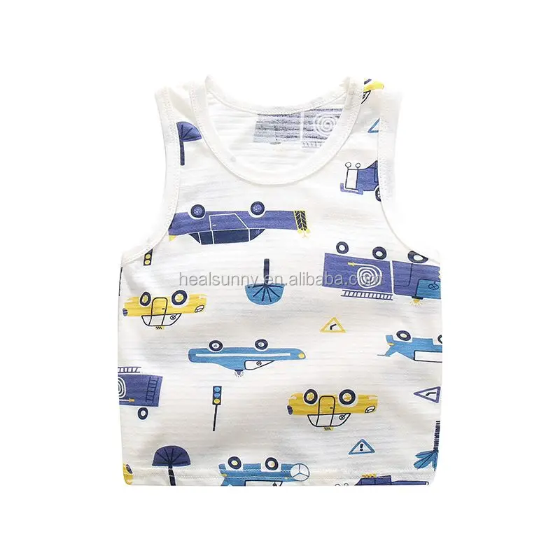 

Summer new children's clothing wild cotton boy girl baby vest, kid sleeveless T-shirt, Picture