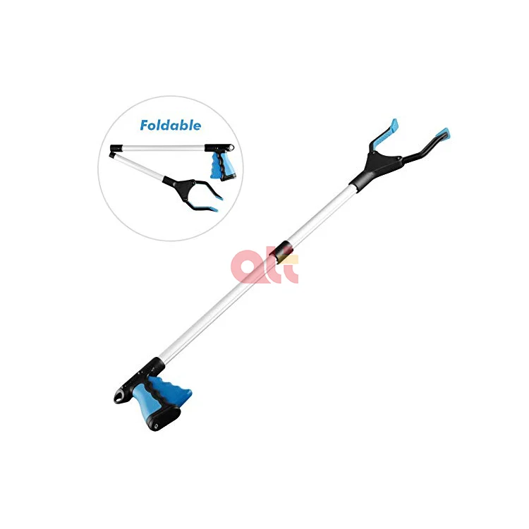 garbage forceps pick up tool reacher grabber aluminum litter pickers,aluminum reacher grabber tool cat trash litter picker tool