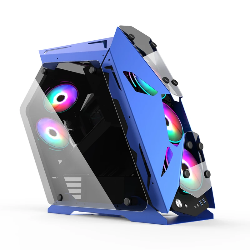 

Eagle Owl computer chassis Gaming chassis Water Cooled Side Through USB2.0 computer cases ATX anime glass Computer box