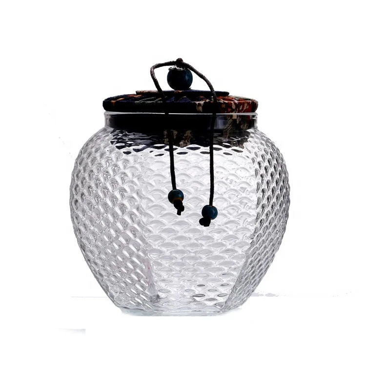 

Cheap Price Flower Tea Noddle Glass Jars For Storage Food Storage Jars, Transparent