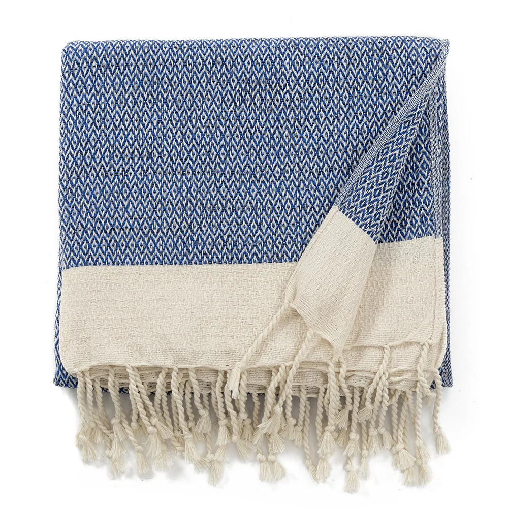 Wholesale Soft Perfect Waffle Weave Honeycomb Premium 100% Cotton Fleece Blanket Vaibhav Overseas All-season Baby/Adult Plain