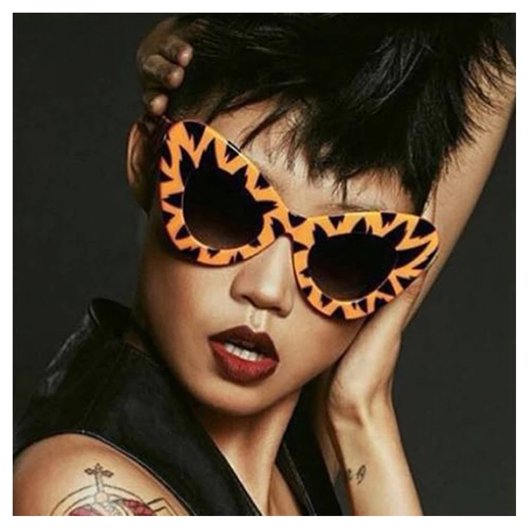 

High Quality Stylish Women New Model Plastic Cat Eye Eyewear Glasses Leopard Print Eyeglasses Frame, 10 colors