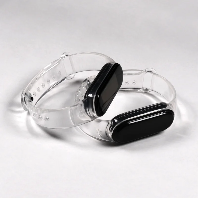 

Lianmi Newest Transparent Mi Band 5 Strap 2021 Silicone Colorful Strap For Xiaomi Mi Band 5, Multi colors/as the picture shows