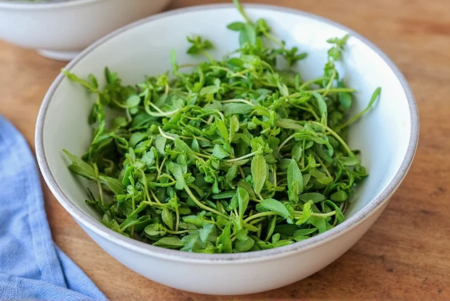 Marjoram in Bowl with Vegetables