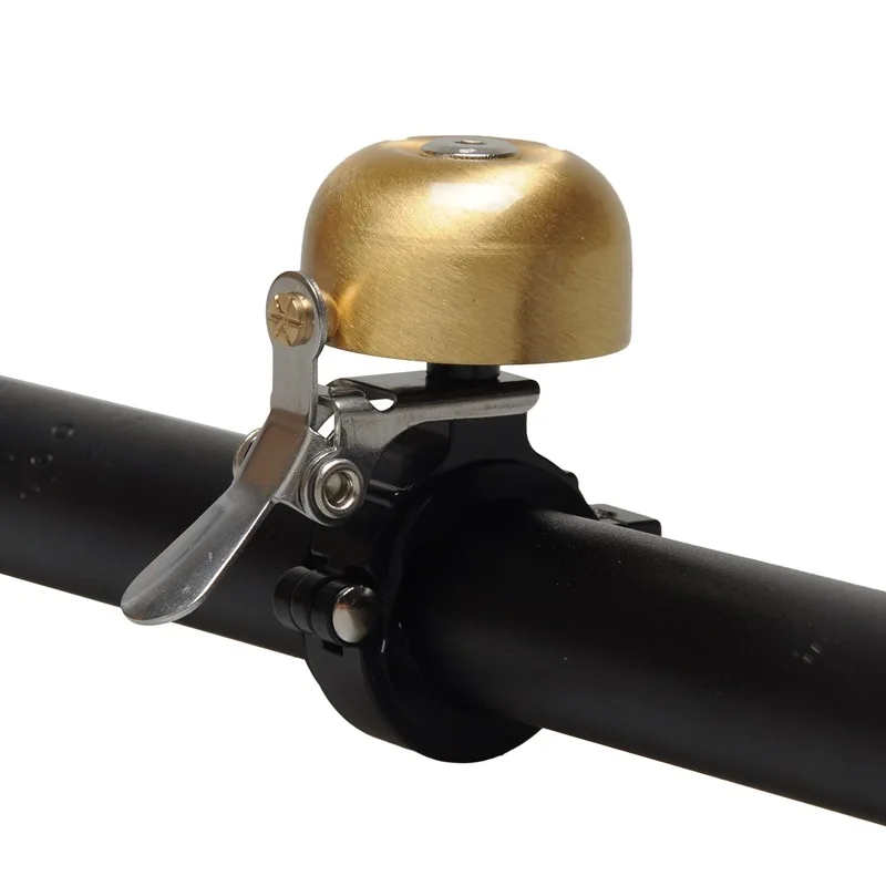

Retro mini copper bell sound pleasant long tail mountain bike road bike bell, As shown
