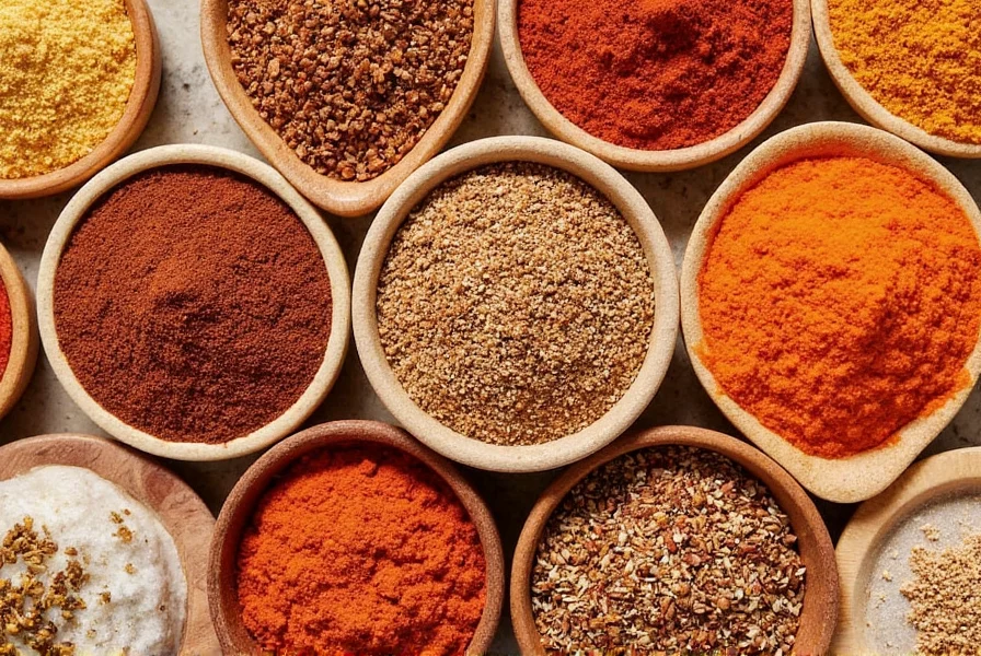 Tray of Moroccan spices