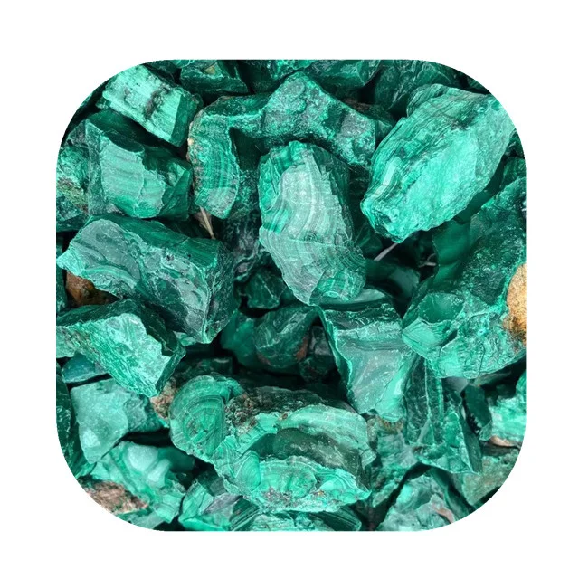 

New arrivals semi-precious stone high quality natural green malachite rough stone for Healing Reiki