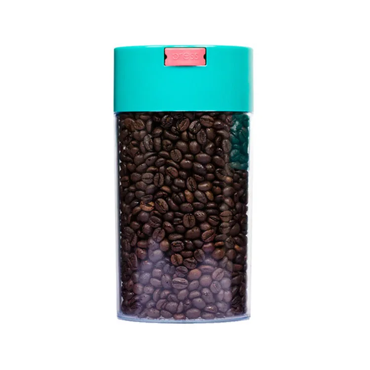 

Storage Jar Kitchen Gadget Food Spice Storage Candy Jar Design One Pound Coffee Bean Plastic Top Seller New Container, Transparency