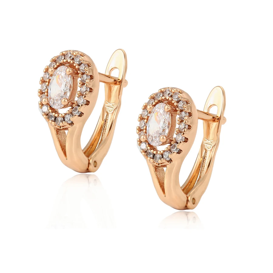 

99358 xuping jewelry promotion multi stone flower earring jewelry for women