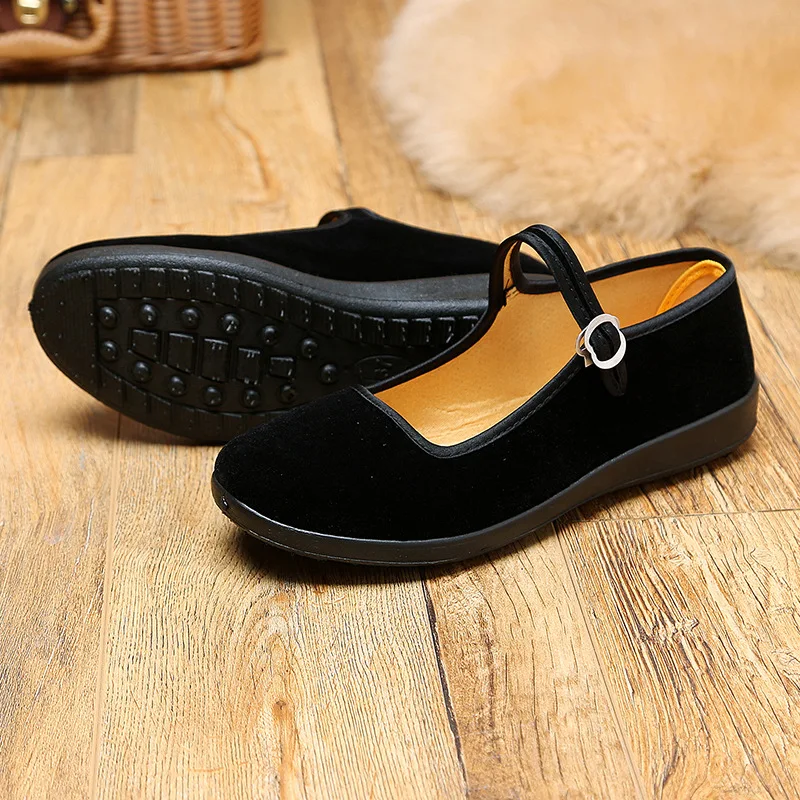 

Wholesale Beijing cloth shoes women Black Breathable casual shoes flat