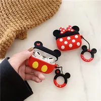 

3D Cute Cartoon Mickey Mouse Minnie Earphone Cover For Apple AirPods Pro 3 Cases Soft Silicone Air Pods