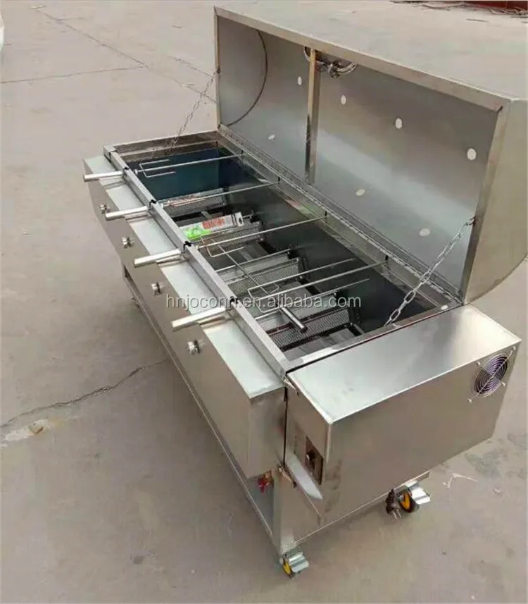Gas Charcoal Pig Meat Roasting Machine/ Rotary Sucking Lamb Roaster Machine / Rotary Charcoal