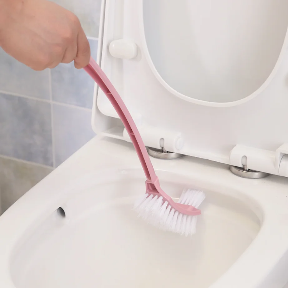 

Toilet Brush and Holder,Plastic Toilet Bowl Cleaning Brush Set,Under Rim Lip Brush and Storage Caddy for Bathroom