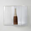 Plastic Square Wall Mounted Easy Fix Display Case Acrylic Model Toy Necklace Vase Display Box Stand