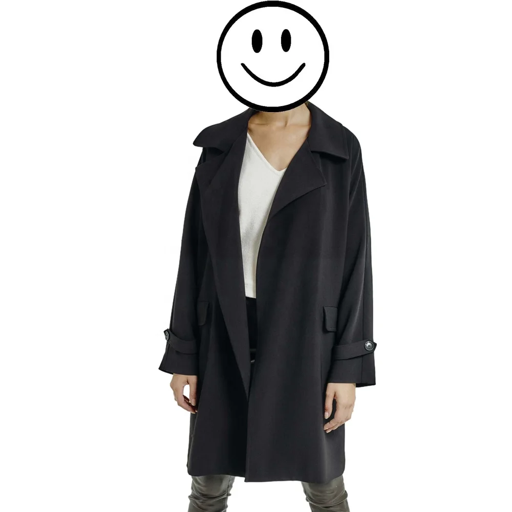 

Ladies Jacket Long Length Wind Coat Latest Coats Design For Women, Beige
