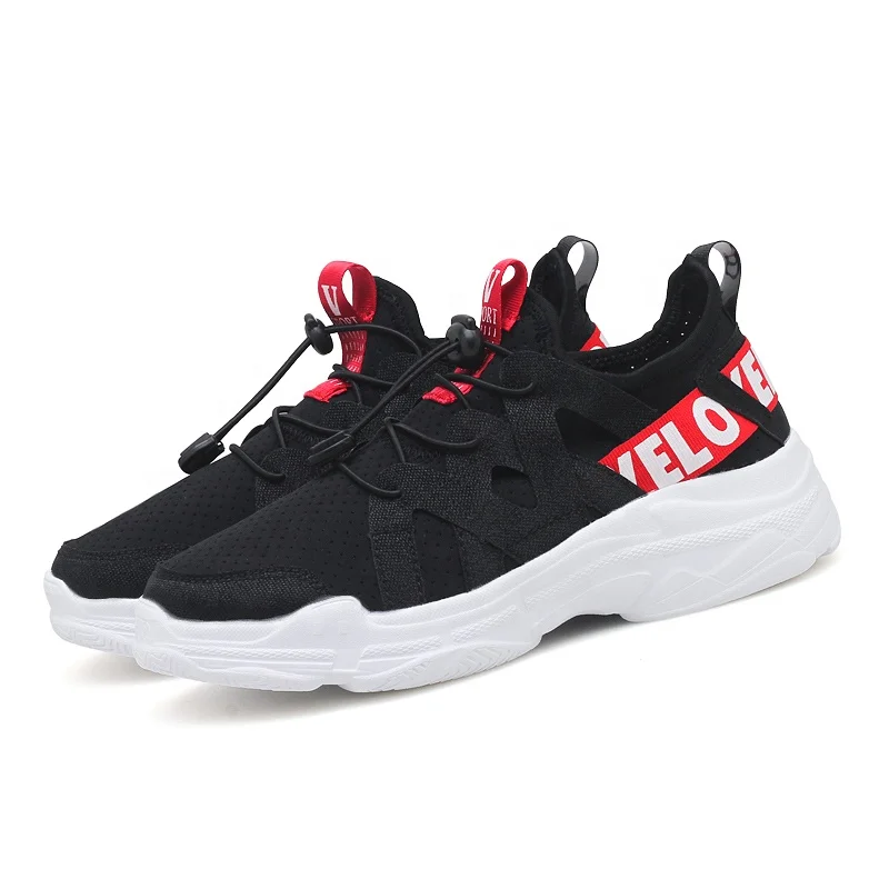 

2021 NEW style Women's Fashion Sneakers low MOQ breathable shes, White/black