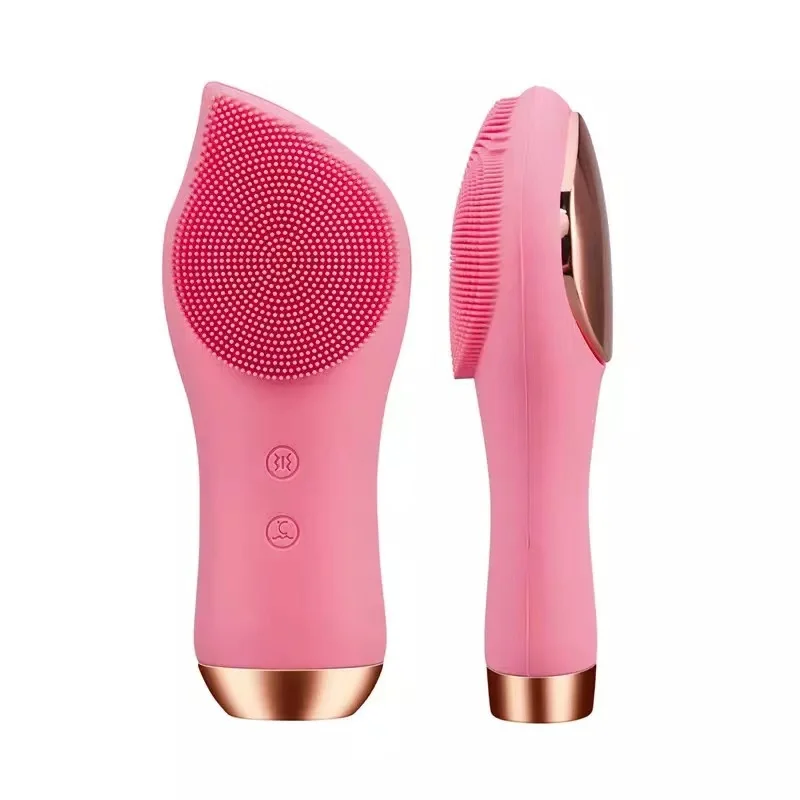 

Wholesale silicone face cleaner skin care exfoliating pore vibrating electric facial tool cleansing brush for blackhead removal, Picture shows
