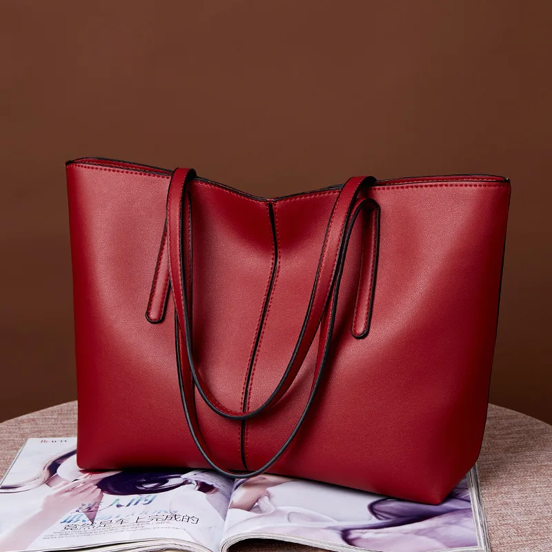 

New Arrival Fashion Tassel Hanging Large Capacity Pu Leather Ladies Handbag